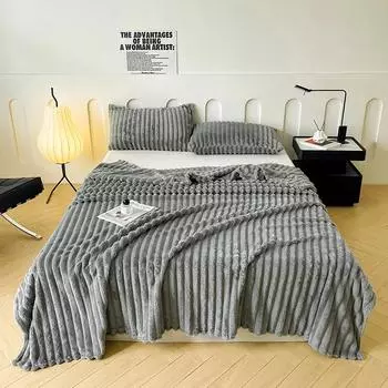 1 шт. однотонное антистатическое одеяло, мягкое теплое одеяло для спальни, гостиной, дивана, походного одеяла 70x100cm (28x39in)