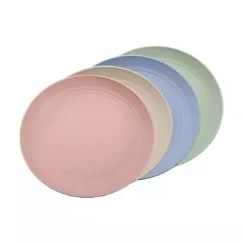 1 шт., однотонные экологически чистые тарелки для фруктов, тарелки из пшеничной соломы, столовая посуда, которую можно мыть в посудомоечной машине, небьющуюся, здоровую для детей