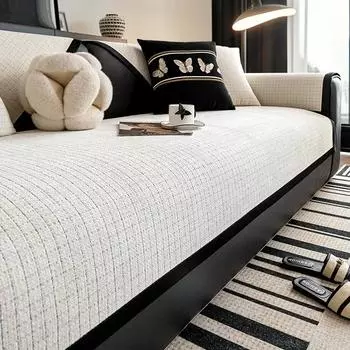 1 шт. однотонный чехол для дивана из синели, универсальный нескользящий чехол для домашнего декора, всесезонный чехол для дивана, подушка, полотенце для гостиной A 70x70