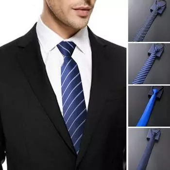 1 шт. однотонный галстук-молния в полоску, аксессуары для рубашек, аксессуары для вечеринок, ленивый деловой галстук-молния, официальное платье