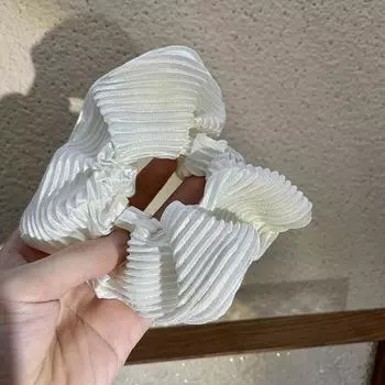 1 шт. однотонный простой темперамент новый полосатый плиссированный кольцо для волос из свиных кишок женское кольцо для кишок с высоким чувством