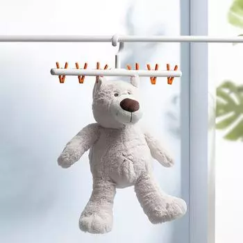 1 шт. Органайзер для шапок, носков, вешалка для хранения шарфов, кепок, многофункциональный держатель для хранения в шкафу оранжевый