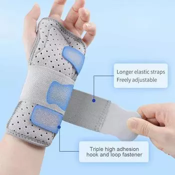 1 шт. ортопедический бандаж на запястье при артрите запястного канала поддержка запястья облегчение боли в руке шина бандаж на запястье left hand чёрный