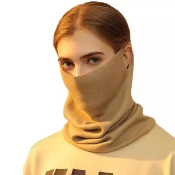 1 шт., осенне-зимний новый шарф, шапка, универсальная холодная маска, висячие уши, женский шерстяной шарф, вязаный шейный платок, повязка на голову для спорта на открытом воздухе