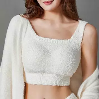 1 шт. осенне-зимний жилет из овчины, теплый жилет, толстый жилет, не требующий бюстгальтера, внутреннее нижнее белье L