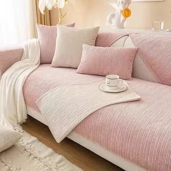 1 шт., осенне-зимняя новая супер мягкая плюшевая стеганая диванная подушка для гостиной, однотонная нескользящая ткань для диванной подушки 70x70cm