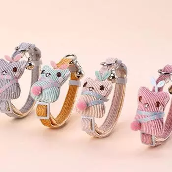 1 шт. ошейник для питомца милый мультяшный ошейник с колокольчиком в виде человека-дерева ожерелье для кошки