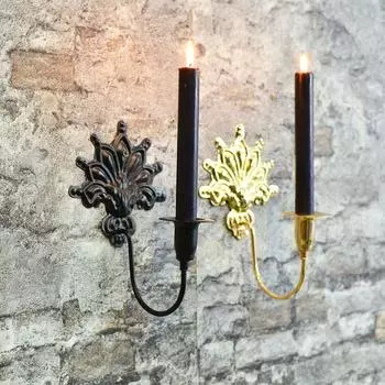 1 шт. Освещение Свадебный настенный светильник Рельефный настенный подсвечник Метопа Подсвечник для дома Подвесные украшения для фермерского дома чёрный