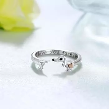 1 шт. Открытое кольцо «Люблю тебя вечно», милые аксессуары для домашних животных Adjustable Opening