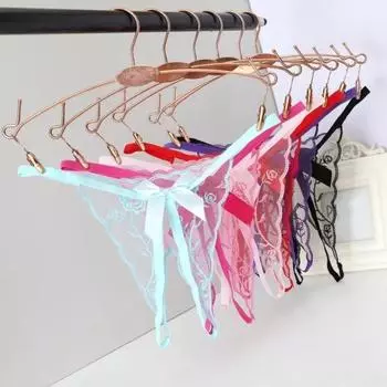 1 шт. открытые стринги женское нижнее белье с вырезами вышивка стринги темперамент и интерес трусы кружево прозрачное сексуальное женское белье S