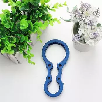 1 шт. Открывалка для банок для слабых рук 3 в 1 Многофункциональная открывалка для консервов Открывалка для бутылок Набор с нескользящей силиконовой ручкой 1PCS синий