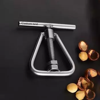 1 шт. Открывалка для грецких орехов из нержавеющей стали, Сверхпрочный инструмент для колки орехов с эргономичной ручкой, Подходит для грецких орехов, австралийских фисташек, каштанов