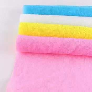 1 шт., отшелушивающая салфетка для кожи, японское полотенце для мытья тела, нейлоновое банное полотенце, полотенце для полировки кожи, цвет отправляется случайным образом 30x90cm&1pc розовый