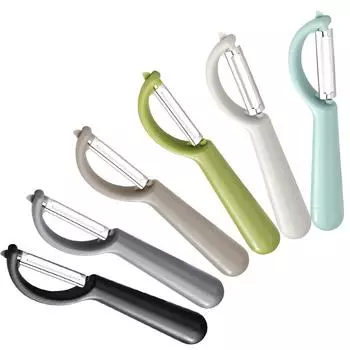 1 шт., овощечистка из нержавеющей стали, овощечистка, картофелечистка, инструмент для чистки моркови, скребок для фруктов, кухонные аксессуары для гаджетов чёрный