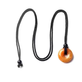 1 шт. ожерелье с пряжкой мира унисекс кристалл камень подходит для подарков повседневная одежда цепочка на шею плетеные цепи ожерелья с подвеской мода