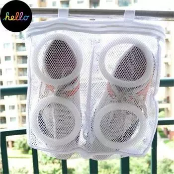 1 шт. Пакет для сушки мешки для хранения сетка для стирки обуви Организатор для дома One Size белый