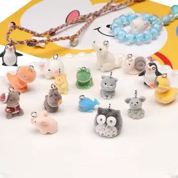 1 шт./пакет Флокирование Маленький кулон в виде животного DIY Браслет Ожерелье Серьги Ювелирные изделия Аксессуары 21x27mm 1pc/bag