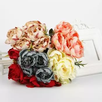 1 шт./пакет, имитация цветов пиона для домашней жизни и свадебного места, аксессуары для украшения комнаты 28cm 1pc/bag