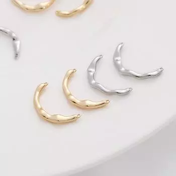 1 шт./пакет медное сердце и полукруглое кольцо неправильной формы DIY аксессуары для изготовления ювелирных изделий ручной работы 21mm 1pc/bag