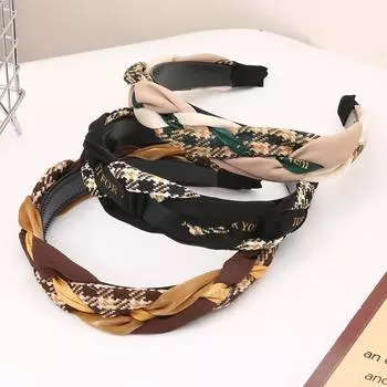 1 шт./пакет, новая акриловая универсальная повязка для волос в форме закручивания для модных аксессуаров для волос чёрный