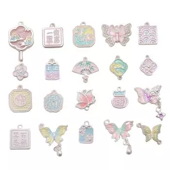 1 шт./пакет сплав матовый капающий масляный кулон DIY браслет ожерелье серьги ювелирные изделия аксессуары 8.5x8mm 1pc/bag