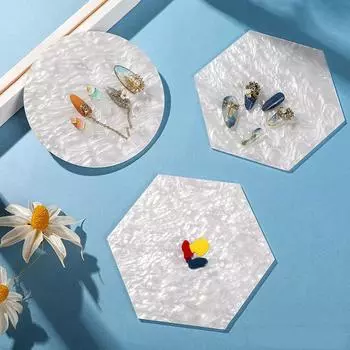 1 шт. Палитра для дизайна ногтей, ракушка, накладные ногти, демонстрационная доска, гель-лак, смешивание цветов, шестигранные/круглые/квадратные инструменты для фотосъемки