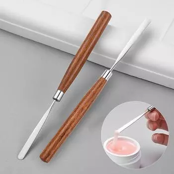 1 шт. палочка для размешивания ногтей из нержавеющей стали, акриловая пудра, жидкий УФ-гель, инструмент для размешивания, шпатель, штифт, аксессуары для ногтей, инструменты