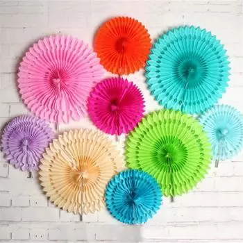 1 шт. Папиросная бумага снежинка влюбленные ручной работы подвесные декоративные цветы свадебные бумажные веера