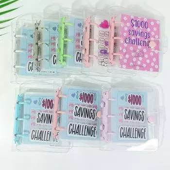 1 шт. Папка-переплет, 3 отверстия, накопительная сумка, прозрачный кошелек, накопительная сумка, книги, ваучеры, пластиковые карты