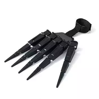 1 шт./пара, шарнирные пальцы на Хэллоуин, страшные поддельные пальцы, скелет, рука, косплей, перчатки на палец, ужас, призрак, коготь, реквизит, декор для вечеринки Black Right