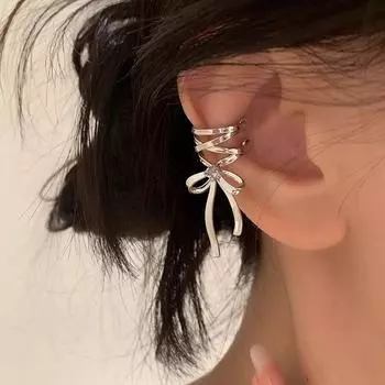 1 шт./пара винтажные панк-ленты-клипсы для ушей, серьги для женщин и девочек, модные кисточки, не прокалывающие серьги, ювелирные изделия, подарки на вечеринку A2