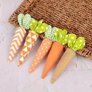 1 шт. пасхальное украшение в виде моркови, искусственные овощи, игрушки из моркови, искусственная тканевая морковь, декоративная морковка, реквизит для фотосъемки 16x3,5 см