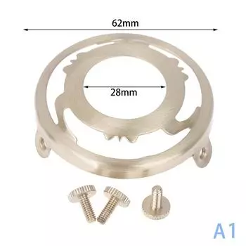 1 шт. патрон для лампы из латуни с тремя отверстиями, кольцо E27 E14, винтовой абажур, фиксированное кольцо, держатель абажура и разъем