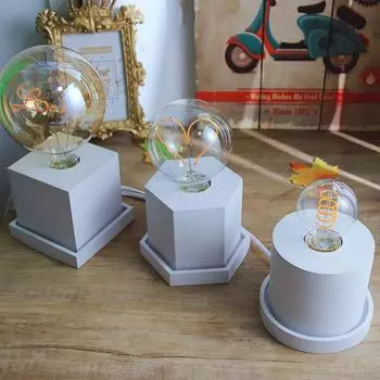 1 шт. патрон для лампы накаливания силиконовая форма DIY цемент эпоксидная смола патрон лампы прикроватный кронштейн для лампы гипсовые силиконовые формы 2024 Новый