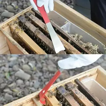 1 шт. Пчеловодческий скребок для извлечения пчеловодства из нержавеющей стали, инструмент для улья, пчеловодческое оборудование 24cm