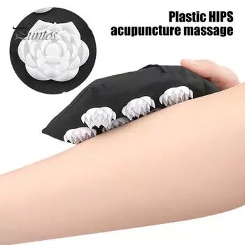 1 шт. перчатка для акупунктурного массажа с эластичным ремешком для руки, наполненная губкой, массажер для спины, плеч, рук, ног, всего тела, профессиональный массаж для расслабления мышц B