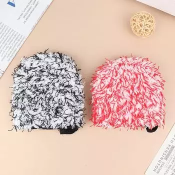 1 шт., перчатка для мытья автомобиля из микрофибры с ворсом, двухсторонний карман для пальцев, перчатка для мытья колес автомобиля, для чистки автомобиля чёрный