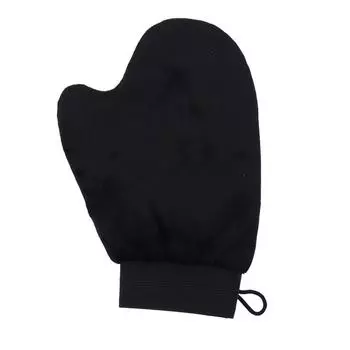 1 шт. Перчатка для пальцев, многоразовая, перчатка для загара, аппликатор, перчатки для загара, крем, лосьон, мусс, перчатка для очистки тела, автозагар чёрный