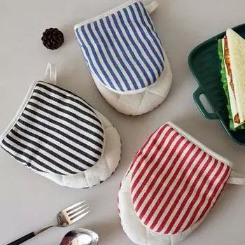 1 шт., перчатки для духовки, рукавицы, держатель для кастрюли, кухонные перчатки в форме утконоса, хлопковые перчатки, держатель для подноса, миски, зажим для духовки синий