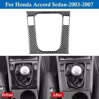 1 шт. передняя центральная консоль автомобиля крышка панели переключения передач отделка для Honda Accord Sedan 2003-2007
