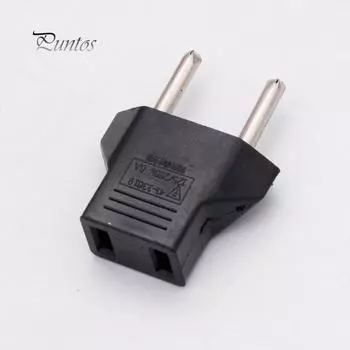 1 шт., переходник-переходник для настенной вилки переменного тока, США, ЕС, евро, дорожный комплект