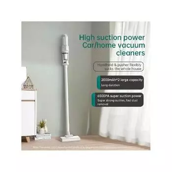 1 шт. Перезаряжаемый пылесос толкающего типа, подходит для использования в помещении и на улице, в любое время года one-size белый