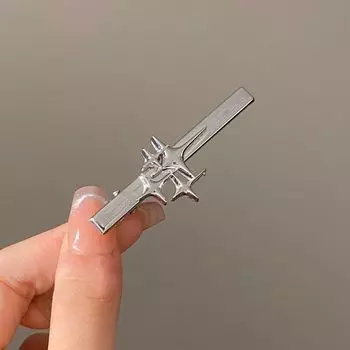 1 шт. Персонализированная милая крутая острая заколка для волос y2k со звездой, нишевый краевой зажим, аксессуар для волос в крутом стиле Ins, высококлассный зажим для челки