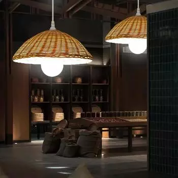 1 шт. персонализированный обеденный стол художественная чайная комната люстра из ротанга абажур деревенский творческий B & B