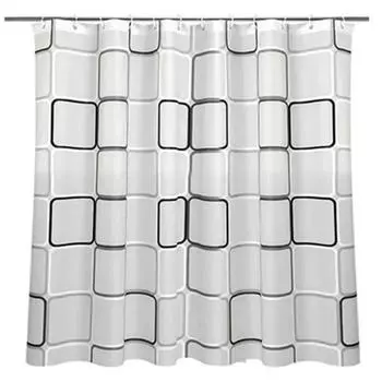 1 шт PEVA DIY 180x200 см утолщение ванная комната декор водонепроницаемые крючки принадлежности для ванной занавеска для душа 180x200cm