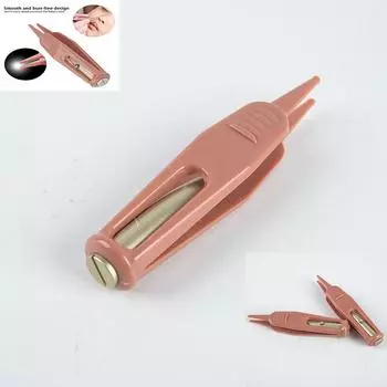 1 шт., пинцет для чистки носа, носа, пинцет, детский пластиковый светодиодный щипчик 9.3cm