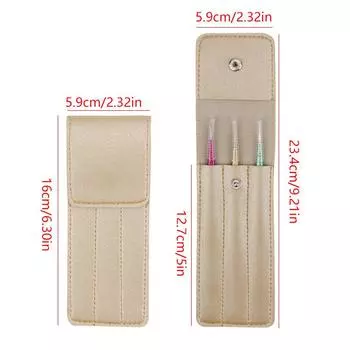 1 шт. пинцет для ресниц кожаный чехол держатель зажимов для бровей сумка для хранения футляр для коллекции принадлежностей для наращивания ресниц инструменты для макияжа чёрный