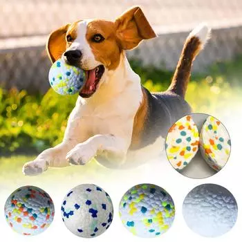 1 шт., пищащие игрушки для собак, для агрессивных жевателей, шарики больших пород, интерактивная игрушка-мяч для собак, почти неразрушимая, прочная, прочная палка для собак, игрушки для щенков One Size синий