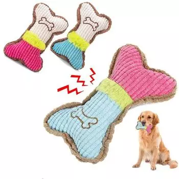 1 шт. пищащие игрушки для собак, плюшевые игрушки для жевания собак мелких пород, пищащие игрушки для щенков, режущих зубы, жевательные игрушки, агрессивные интерактивные игрушки M
