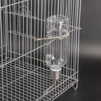 1 шт. Питомец Нержавеющая сталь Шар Подвесная поилка Питомец Бутылка для воды Принадлежности 5*5*21cm